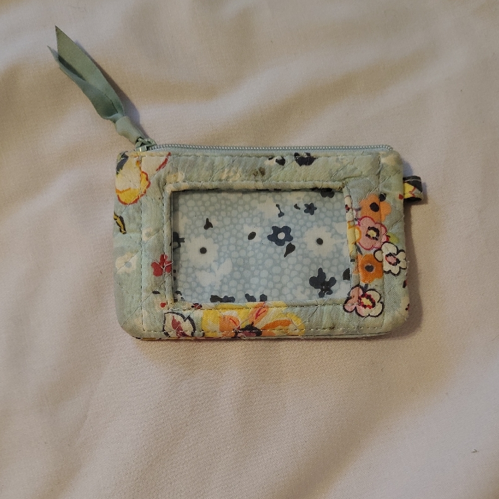 Vera Bradley Floral ID Wallet - Light Blue and Multicolor